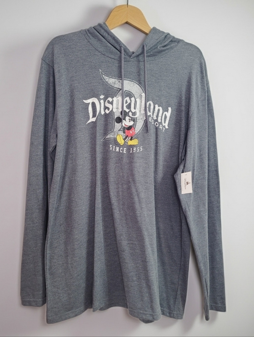 Disneyland Mens Womens Long Sleeve Tshirt Hoodie Disney Parks Mickey Mouse NWT